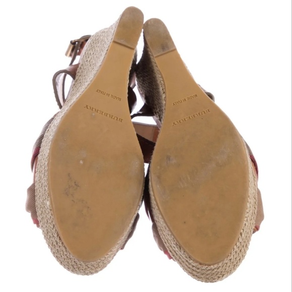 Burberry Check Espadrille Wedges - Picture 7 of 7